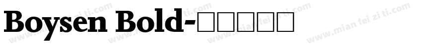 Boysen Bold字体转换